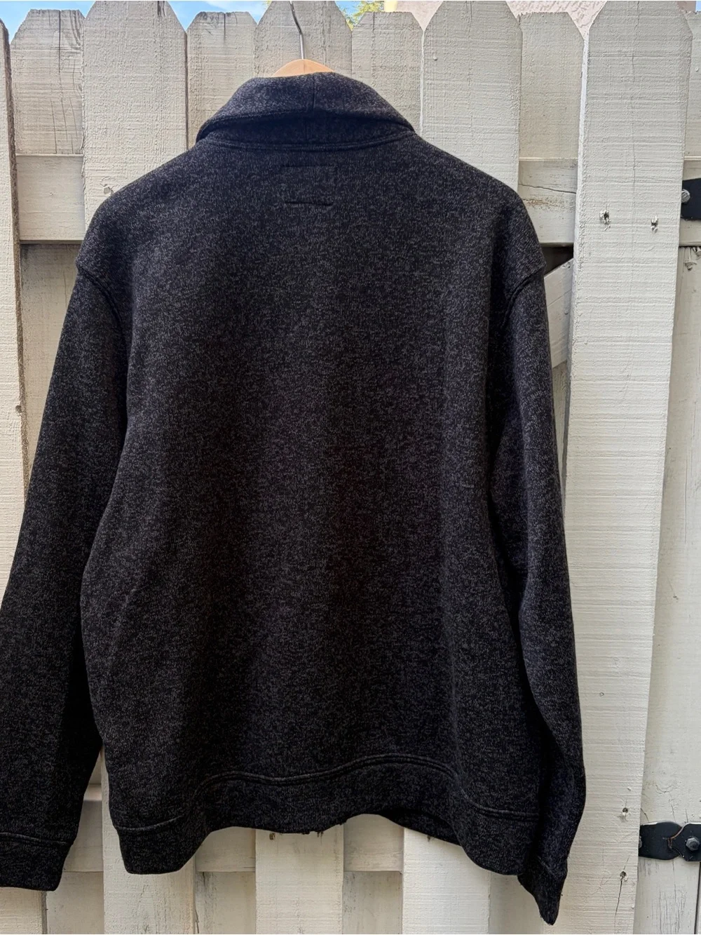 Old Navy Heathered Gray Fleece Button-Up Cardigan Sweater XL